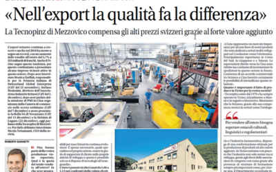 “Intervista a Nicola Tettamanti, Tecnopinz” – CdT, 27.02.2019