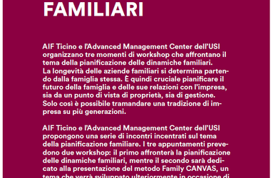 Tornano i cicli di appuntamenti dedicati alle imprese di famiglia!