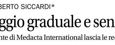 “Intervista Alberto Siccardi, Medacta” – CdT, 03.10.2018