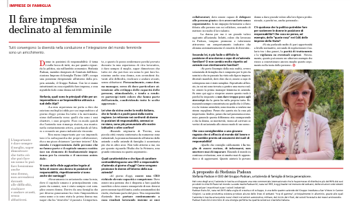 “Il fare impresa declinato al femminile” – Tuttoimpresa, aprile 2023