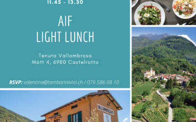 Il Gruppo Giovani invita ad un Light Lunch per i soci AIF